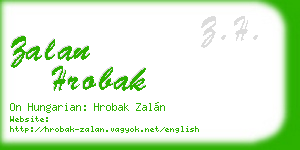 zalan hrobak business card